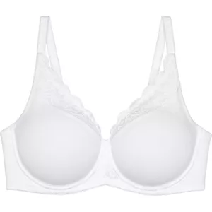 Triumph Modern kant katoen N Beha dames, Wit, 105B