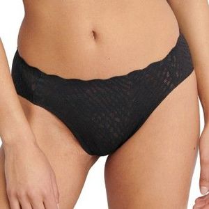 Sloggi Dames Zero Feel Bliss High Leg Underwear, zwart, XL