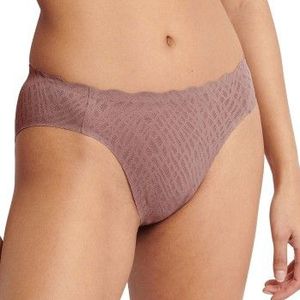 SLOGGI - Zero Feel Bliss - Hoog Uitgesneden Slip - Kastanje Kleur - Polyamide