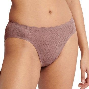 SLOGGI - Zero Feel Bliss - Hoog Uitgesneden Slip - Kastanje Kleur - Polyamide