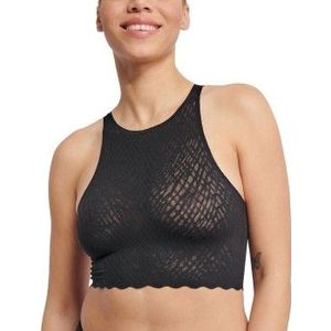 Sloggi Zero Feel Kanten Crop top - Bliss - Zwart