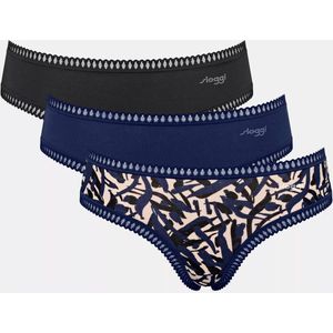 SLOGGI - Go Crush - Hipsters - Blauw - Katoen - Set van 3