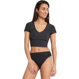 Sloggi - Crush Go - High Legs Slips Dames - Blauw - Biologisch Katoen - 3-Pack