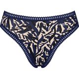 Sloggi - Crush Go - High Legs Slips Dames - Blauw - Biologisch Katoen - 3-Pack