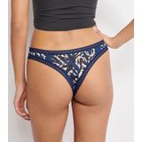 SLOGGI - Go Crush - String - Blauw - Katoen - Set van 3