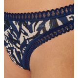 SLOGGI - Go Crush - String - Blauw - Katoen - Set van 3