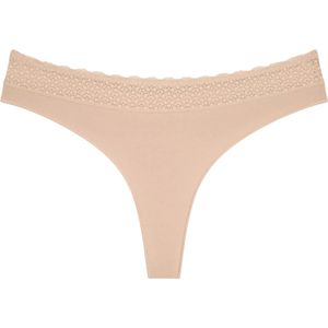 TRIUMPH - String - Beige - Jersey - Mid Waist - Effen