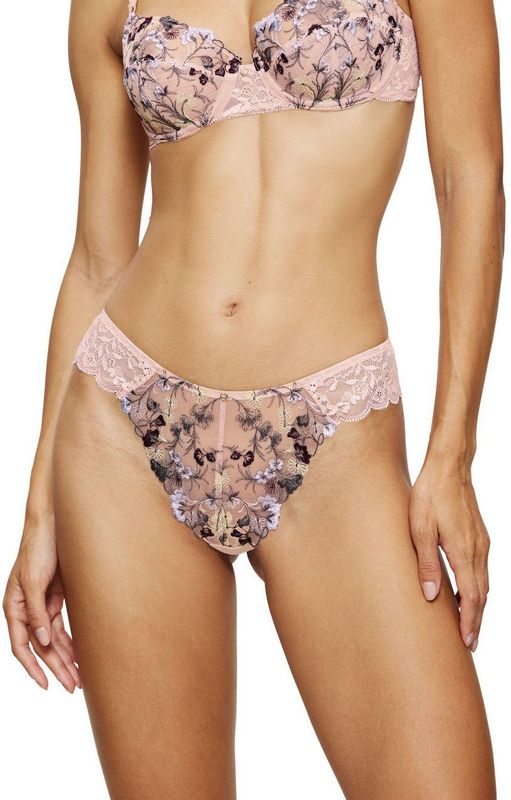 Slips - FOUNDATION BEIGE - Katoen - Aansluitend met Kant