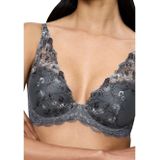 Bralette - Pebble Grey - 64% Polyester, 29% Polyamide, 7% Elastaan