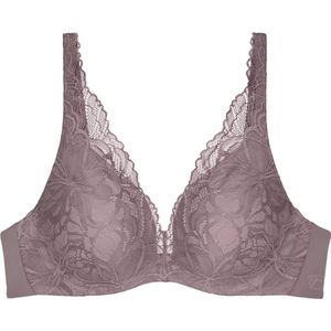 TRIUMPH - Body Make-Up Illusion Lace - Balconette BH - Kastanje - Polyamide