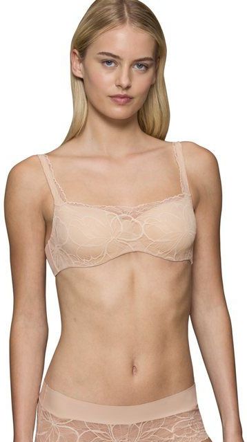 Triumph - Body Make-Up Illusion Lace - Beugel-bh - Beige - Microtouch en Kant