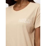 Nachthemd - Modern - Ronde Hals - Korte Mouwen - Met Zak