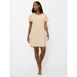 Nachthemd - Modern - Ronde Hals - Korte Mouwen - Met Zak