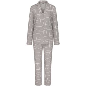 Triumph Women's Boyfriend Fit PW 02 Pyjamaset, Grey Combination, 40, Grey Combination, 40