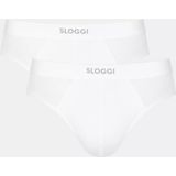 Ever - Ease - 2-Pack - Katoenen Midislip - Wit - Biologisch Katoen