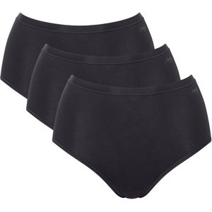 Sloggi 3-pack dames Go maxi slip - Daily biologisch katoenen taille slips - Duurzame onderbroeken  - Zwart