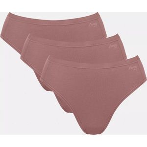 Sloggi - GO Daily Cotton - Dames Slip - Donkerbruin - 3-pack