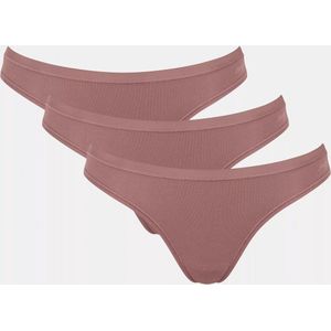 Sloggi - GO Daily Cotton - Dames Slip - Donkerbruin - 3-Pack