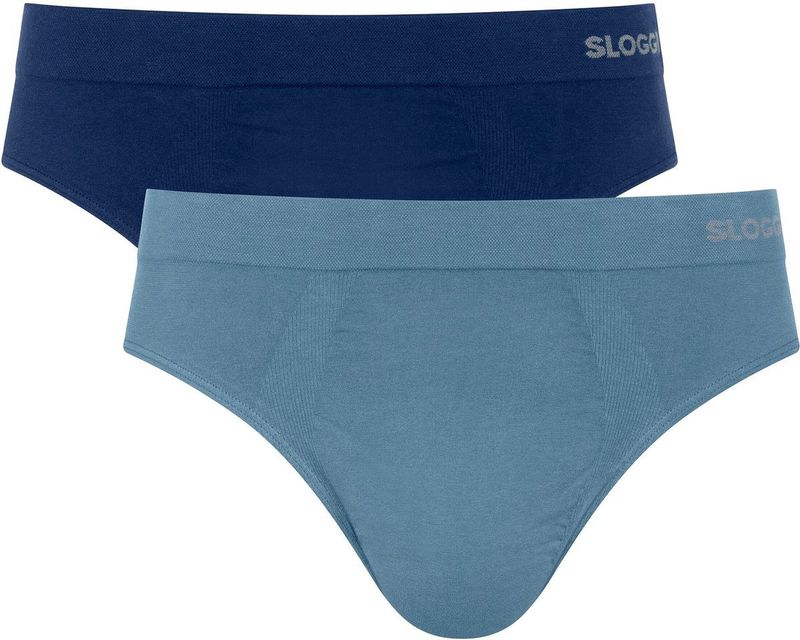 SLOGGI Slip 'GO Smooth Brief'  blauw / donkerblauw