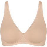 Basic+ - Voorgevormde Beha - Zwart - Biologisch Katoen - Gemiddelde Ondersteuning