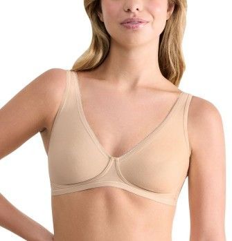 Basic+ - Voorgevormde Beha - Zwart - Biologisch Katoen - Gemiddelde Ondersteuning