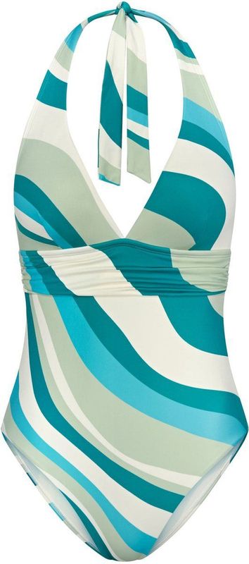 Triumph - Badpak - Lichtblauw - Zomer Mix & Match - Diepe V-hals - Haltermodel - Zonder Beugel