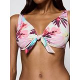 Bikinitop - Knoop - Recycled Polyamide - Diepe Uitsnijding