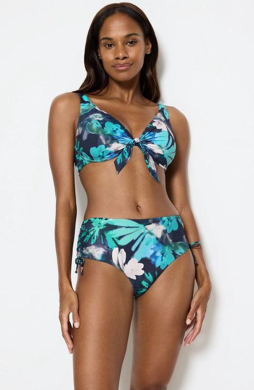 TRIUMPH - Bikini-BH Summer Fleur - Blauw - 77% Polyamide, 23% Elasthan