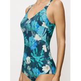 Triumph - Summer Fleur - Badeanzug - Zwart - Gepolsterd, bügellos, gemaakt van gerecycled polyamide