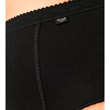 Sloggi - Control - Dames Maxi Slip - Zwart - 94% Katoen, 6% Elastaan - Verpakking van 2