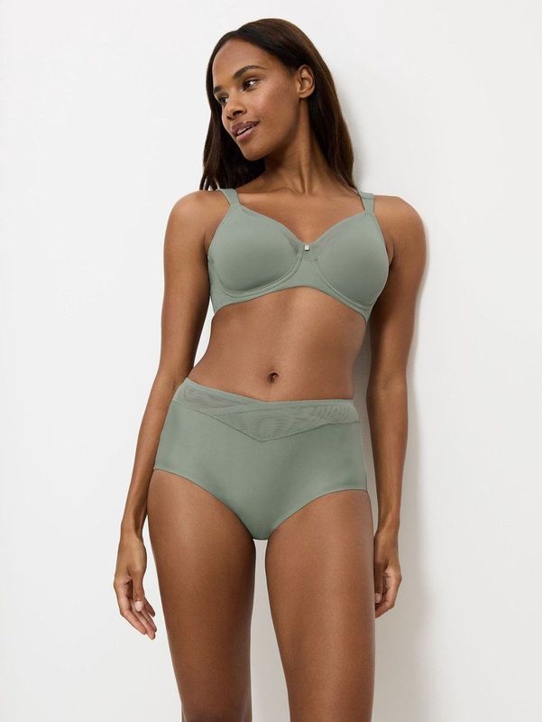 Bralette - Grigio Medio - Jersey - Mesh - Naadloos Met Beugel