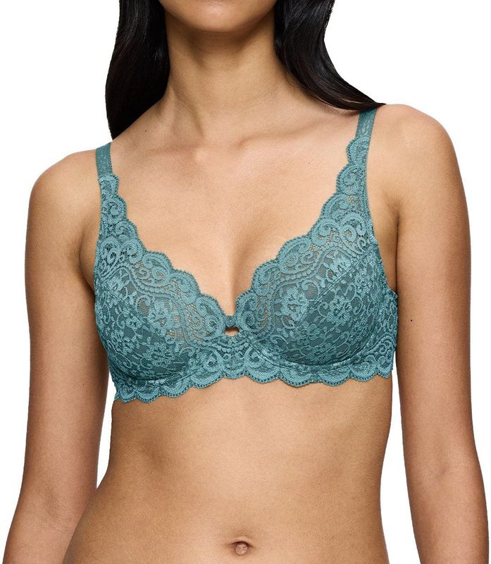 Amourette - Omsluitende BH - Blauw - Polyamide - Klassieke Beugels