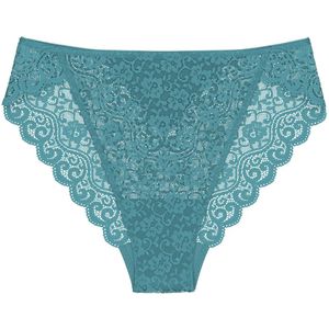 Tai slip Amourette TRIUMPH. Polyamide materiaal. Maten 46 FR - 44 EU. Blauw kleur