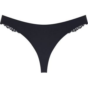 Triumph - Pretty Thong - String - Zwart - Kanten Accent