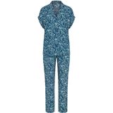 TRIUMPH - Pyjama Boyfriend - Blauw - Viscose - Bloemenprint