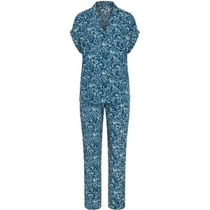 TRIUMPH - Pyjama Boyfriend - Blauw - Viscose - Bloemenprint