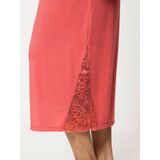 Nachthemd - Zacht - Korte Mouwen - Stof - Met Kant