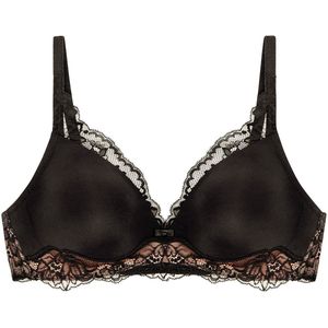 Triumph - Amourette Charm - Beugelloze Bh - Zwart - Kanten Accenten