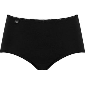 Sloggi dames midi heup slip Natural katoen 52 Zwart