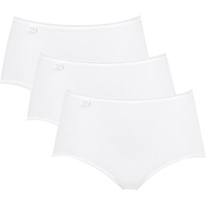 Sloggi 24/7 Cotton Midi C3P dames slip (3-Pack), Wit, 44