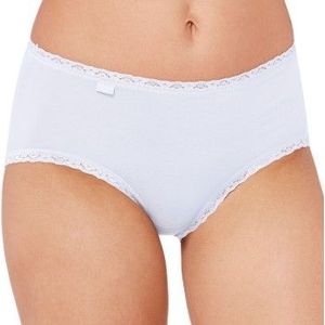 Sloggi dames 24/7 kanten midi heup slip  - Natural Katoen  - Wit
