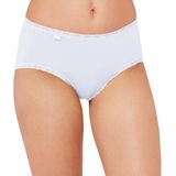 Sloggi - Midi-slip - Zwart - Katoen - 24/7 Cotton Lace-collectie