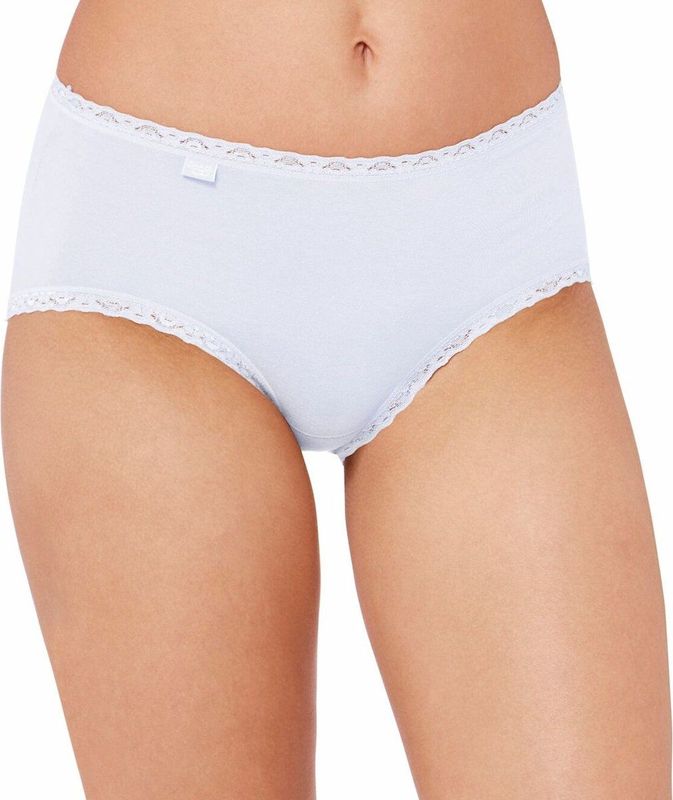 Sloggi - Midi-slip - Zwart - Katoen - 24/7 Cotton Lace-collectie