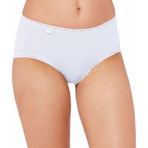 Sloggi - 24/7 Cotton Lace Midi - Dames Slip - Wit - 96% Natuurlijk Katoen, 4% Elastaan