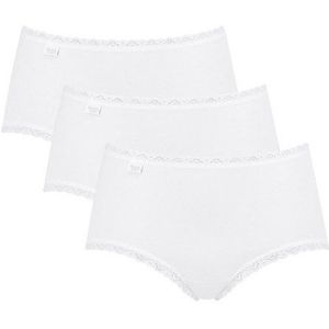 Sloggi - 24/7 Lace - Midi Slip - Zwart - Katoen - 3-Pack