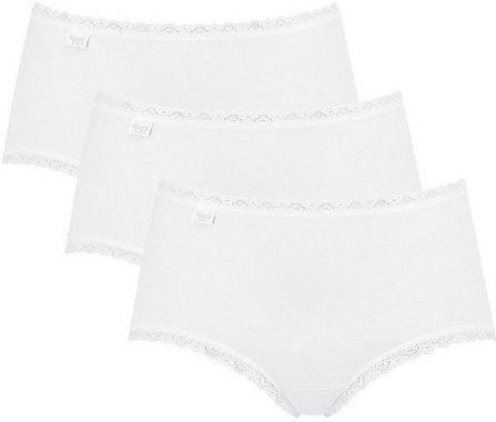 Sloggi - 24/7 Lace - Midi Slip - Zwart - Katoen - 3-Pack