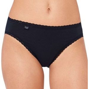 Sloggi - 24/7 Lace - Dames Slips - Zwart - Katoen - 3-Pack