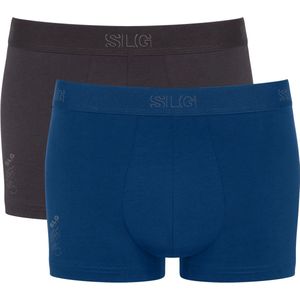 Sloggi - SLG Base Trunk - Zwart en Blauw - 2-pack - Boxershorts