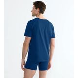 Sloggi - SLG base - Heren T-shirts - Blauw - Ronde Hals