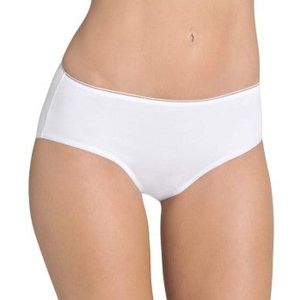 Sloggi - Feel Sensational - Dames Heup Slip - Wit - Half Microfiber/Half Katoen